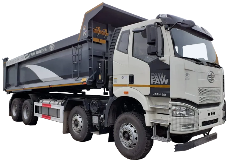 Самосвал FAW J6P 8x4 U-образный обычный кузов