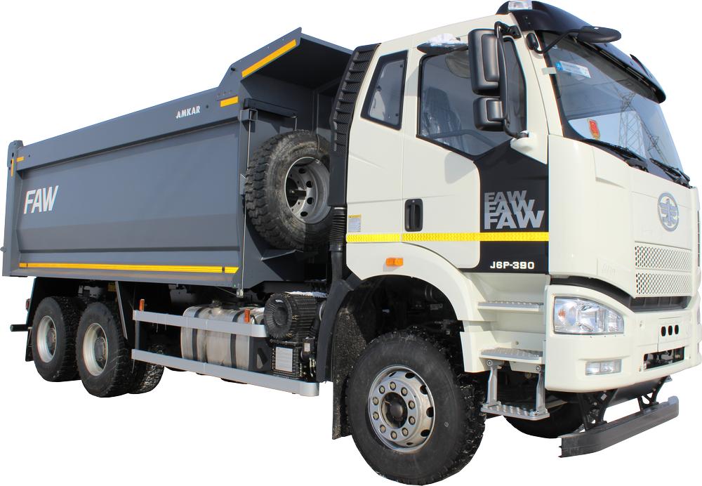 Самосвал FAW J6P 6x4 U-образный кузов