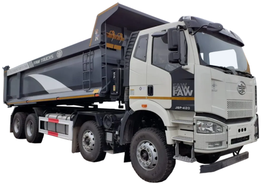 Самосвал FAW J6P 8x4 U-образный обычный кузов